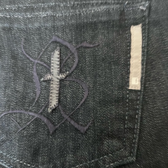 Anthropologie Bishop of Seventh Wide Leg BLUE JEANS Size 27 - Picture 4 of 6